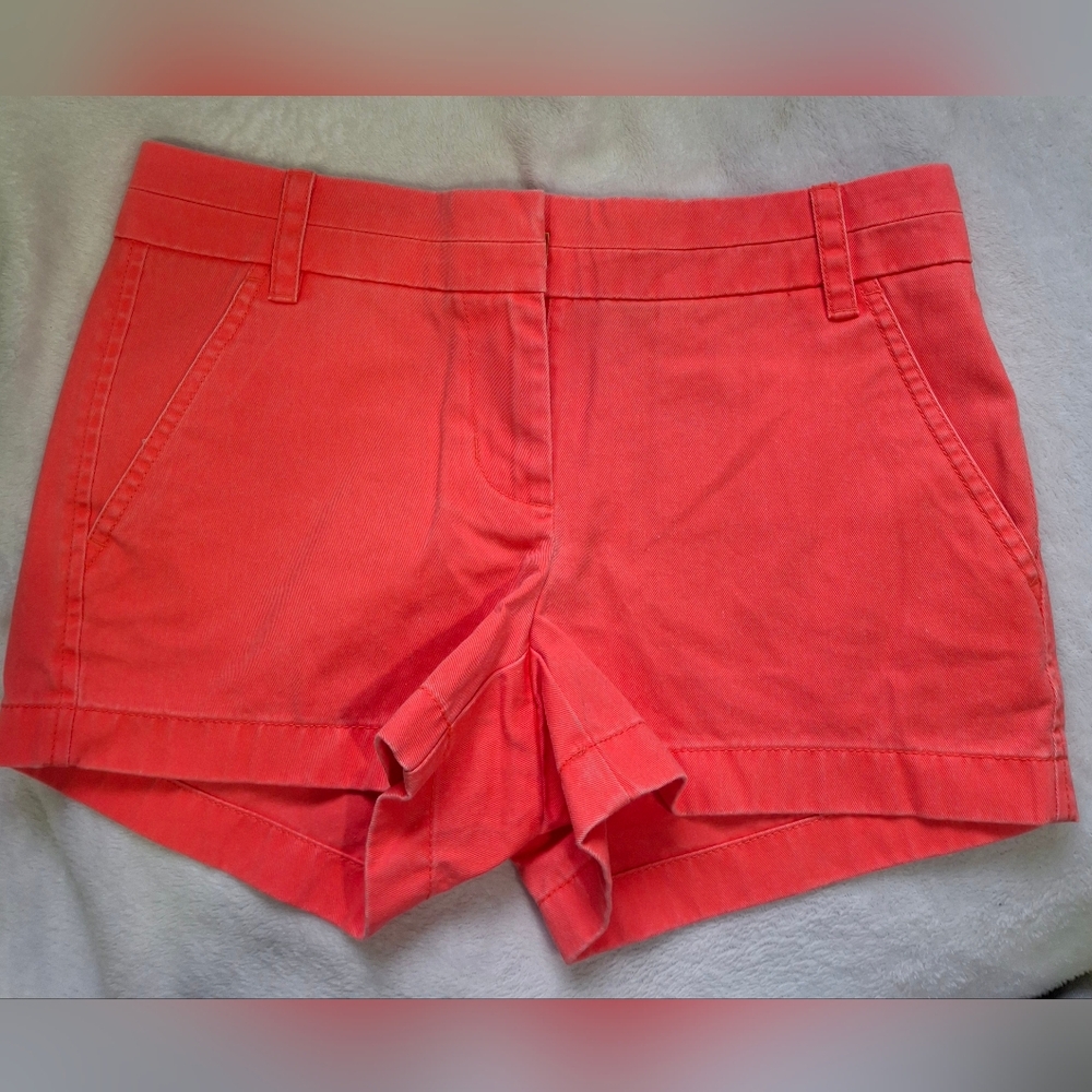J. Crew High Waist Coral Women's Shorts.Size 00